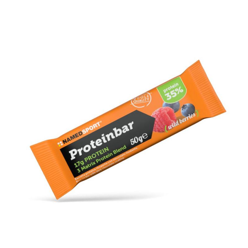 NAMEDSPORT PROTEINBAR FRUTAS DEL BOSQUE 50G NAMEDSPORT PROTEINBAR FRUTAS DEL BOSQUE 50G